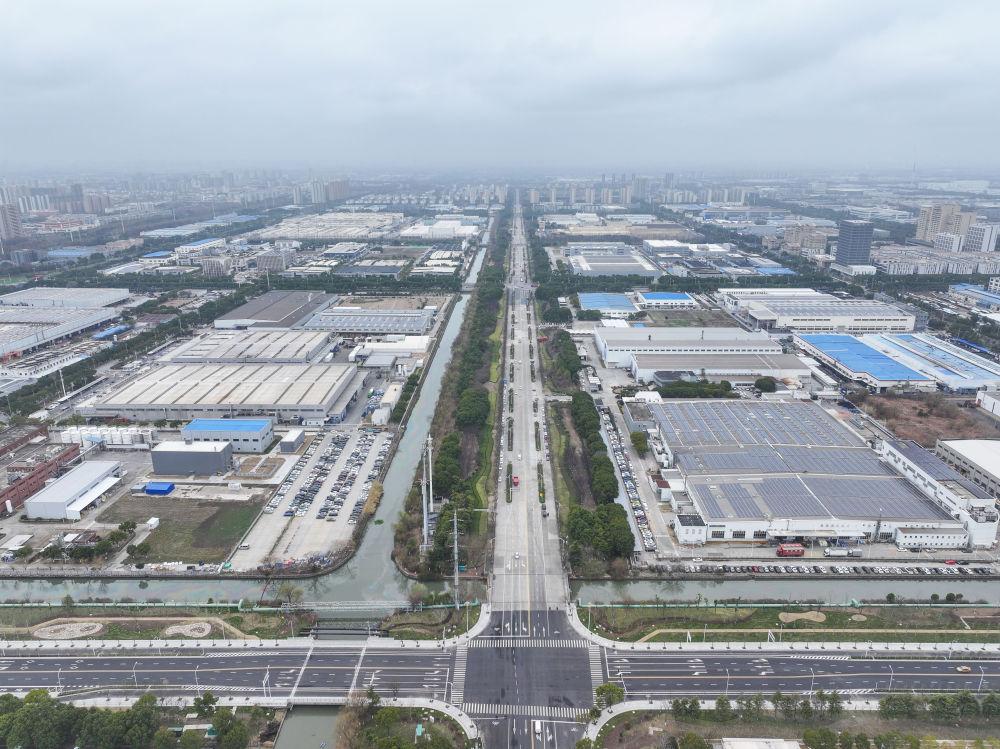 2026年2月25日在江苏太仓拍摄的德企聚集区(无人机照片)。新华社记者 季春鹏 摄